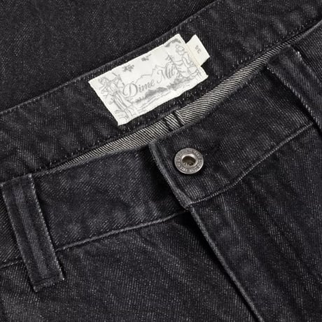 Dime Relaxed Denim Pants - Black Washed
