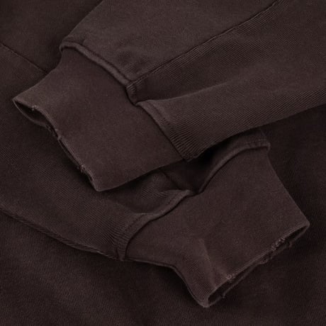 Dime Distressed Terry Zip Hoodie - Acid Brown