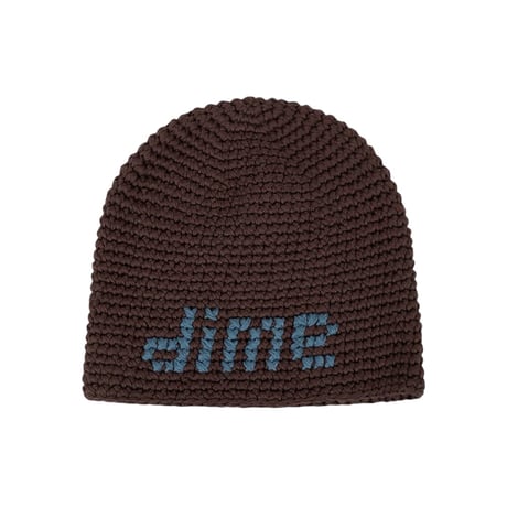 Dime Crochet Skully - Brown