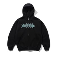 Butter Goods Serif Zip-Thru Hood - Black