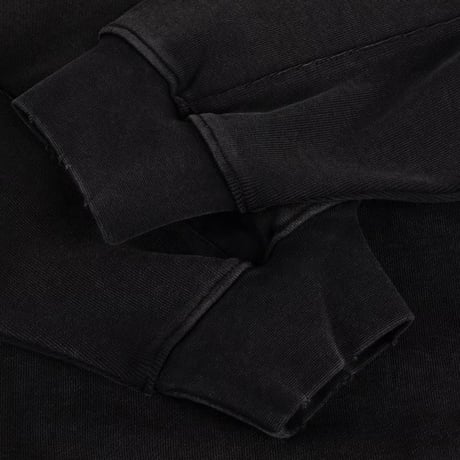 Dime Distressed Terry Zip Hoodie - Acid Black