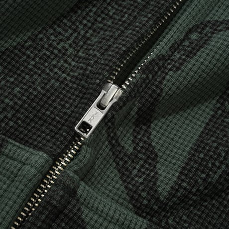 Butter Goods Bleach Waffle Zip Thru Hood - Camo