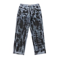 Dime Relaxed Denim Pants - Light Blue (Black Paint)