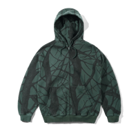 Butter Goods Bleach Waffle Zip Thru Hood - Camo