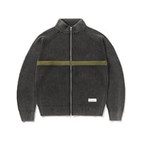 Butter Goods Bleach Zip-Thru Knit - Black