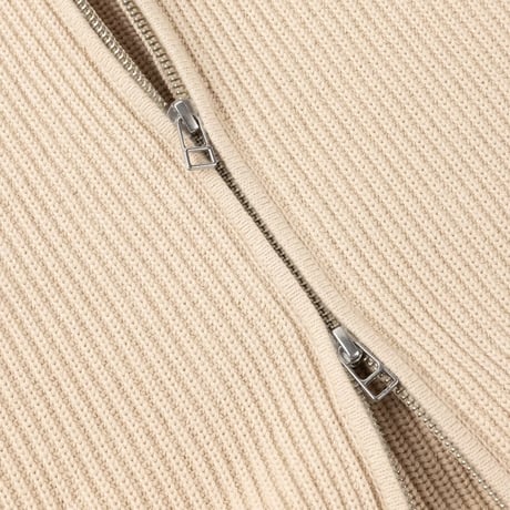 Dime Double Zip Knit - Tan