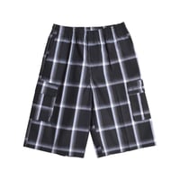 Shaka Wear 5.6oz Plaid Shorts - Black