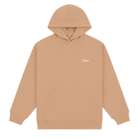 Dime Cursive Small Logo Hoodie - Hazelnut