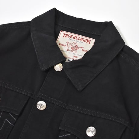 True Religion SN Denim Trucker Jacket - Black Rinse