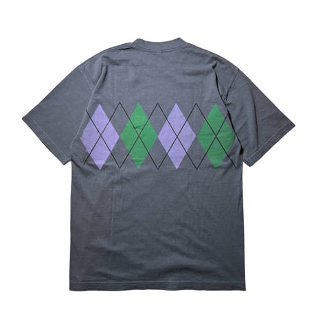 STEAMIN PLAID TEE - Dolphin Blue