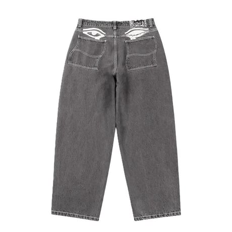 Dime Baggy Wink Denim Pants - Faded Black