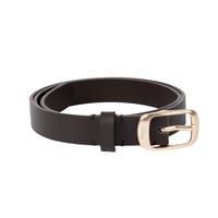 Dime Dress Leather Belt - Brown