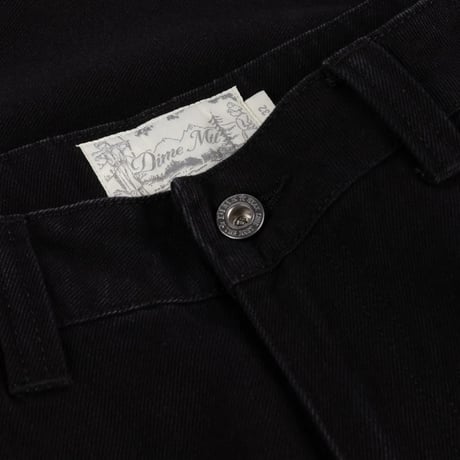 Dime Baggy Denim Pants - Black