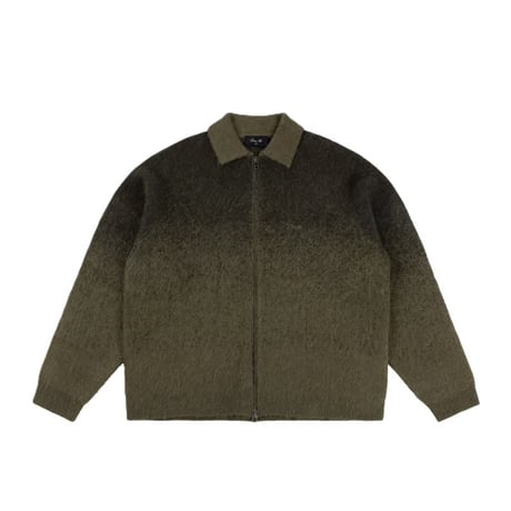 Dime Mohair Double Zip Knit - Forest