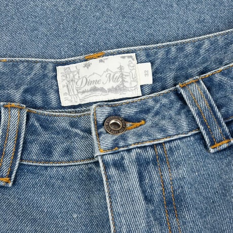 Dime Baggy Denim Pants - Sandblasted Indigo