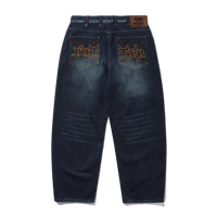 Butter Goods Serif Baggy Denim Jeans - Dark Indigo