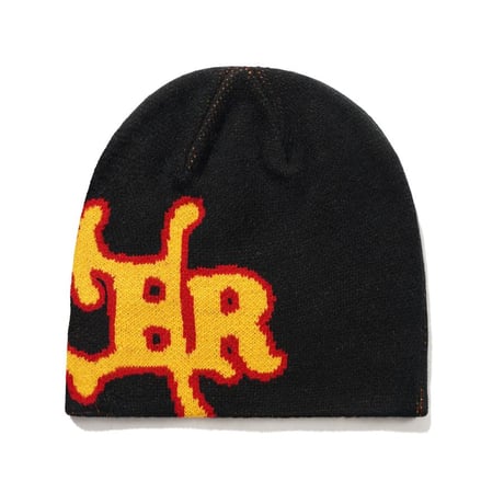 Butter Goods Serif Skully Beanie - Black