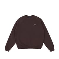 Dime Classic Small Logo Crewneck - Dark Brown