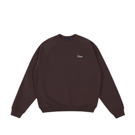 Dime Classic Small Logo Crewneck - Dark Brown