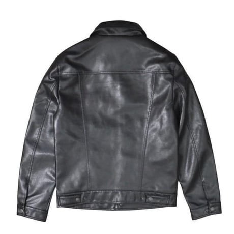 Levi's Faux Leather Trucker Jacket - Black