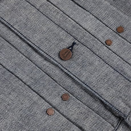 Dime Pleated Denim Jacket - Reversed Indigo