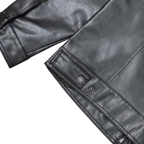 Levi's Faux Leather Trucker Jacket - Black