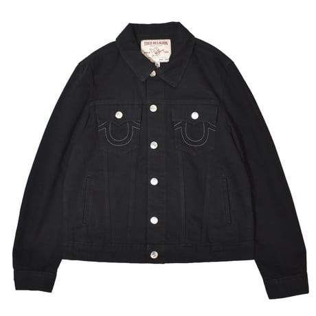 True Religion SN Denim Trucker Jacket - Black Rinse