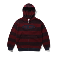 Butter Goods Tide Waffle Zip Thru Hood - Red