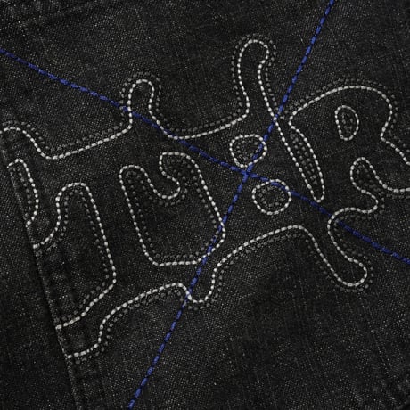 Butter Goods Serif Baggy Denim Jeans - Black
