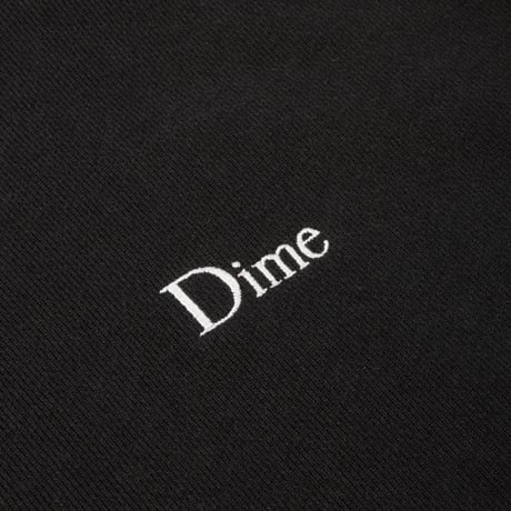 Dime Classic Logo Zip Hoodie - Pirate Black