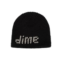 Dime Crochet Skully - Black