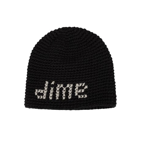 Dime Crochet Skully - Black