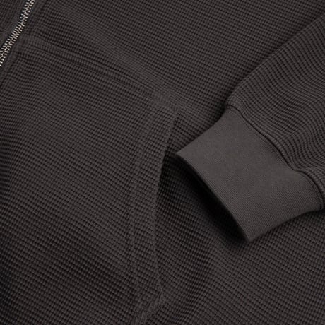 Polar Skate Co. Waffle Zlp Hoodie - Dirty Black