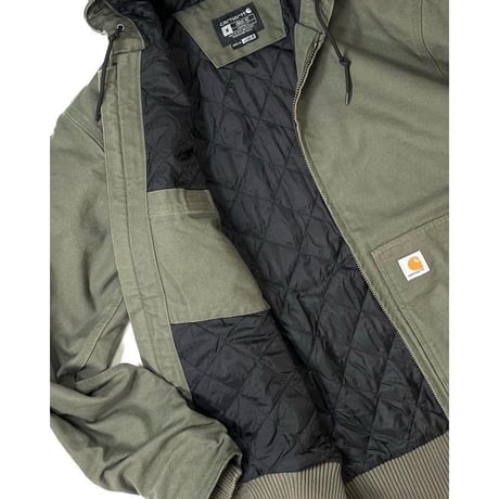 Carhartt USA J130 Washed Duck Insulated Active Jacket - Moss