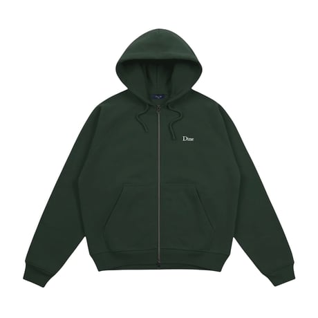 Dime Classic Logo Zip Hoodie - Mountain Green