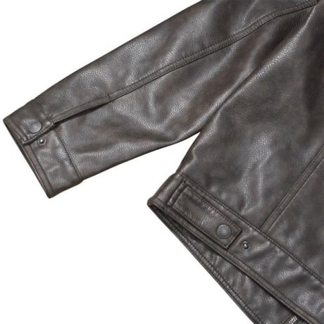 Levi's Faux Leather Trucker Jacket - Brown