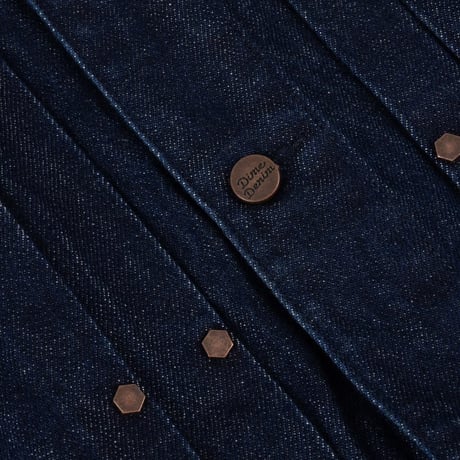 Dime Pleated Denim Jacket - Indigo