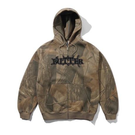 Butter Goods Serif Zip Thru Hood - Camo
