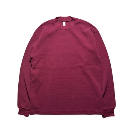 Los Angeles Apparel Overdye Heavy Thermal Crewneck - Burgundy