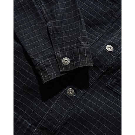 Butter Goods Grid Denim Jacket - Black
