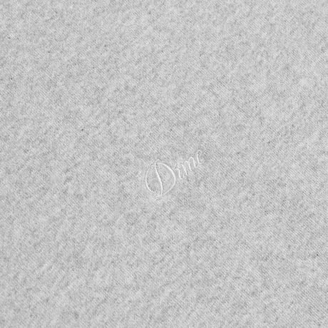 Dime Cursive Small Logo Hoodie - Heather Gray
