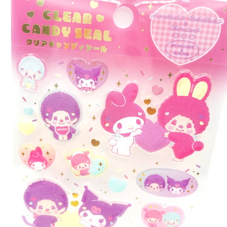 クリアキャンディシール  モンチッチ×マイメロディ＆クロミ