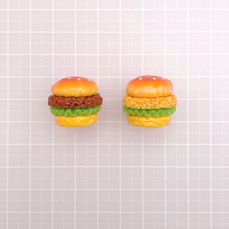 Ｎｏ．1071  ビッグ ハンバーガー  フィレオ  おままごと  パーツ デコパーツ