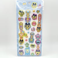 たまごっち  ぷくキラチャームステッカー  まめっち