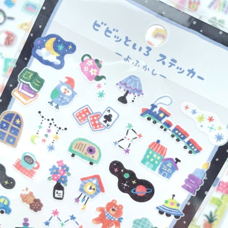 ビビッといろステッカー  よふかし