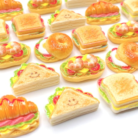 Ｎｏ．1069  ぱん  パン  サンドイッチ  ベーグル デコパーツ