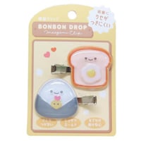 ボンボンドロップ  前髪 クリップ パン＆おにぎり