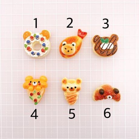 Ｎｏ．714  くま ケーキ スイーツ パン デコパーツ