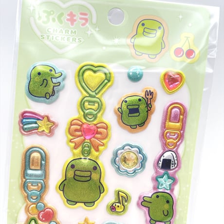 たまごっち  ぷくキラチャームステッカー  くちぱっち
