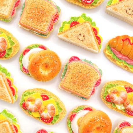 Ｎｏ．1069  ぱん  パン  サンドイッチ  ベーグル デコパーツ